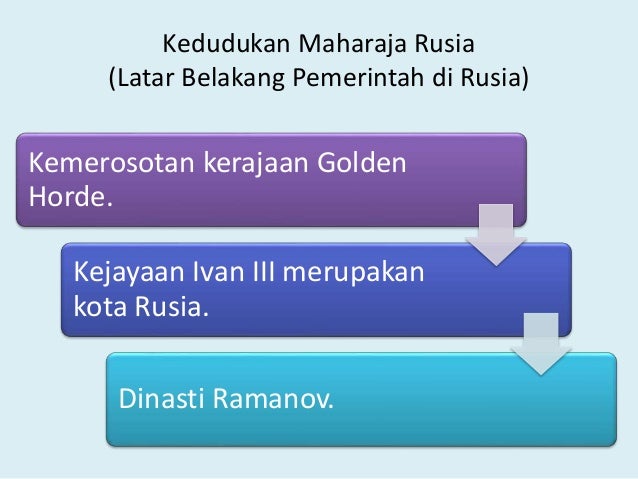 Sistem Pemerintahan Beraja (China & Russia)
