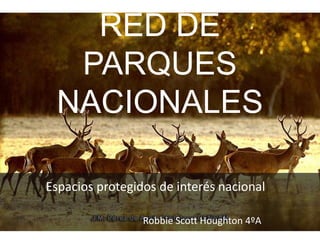 RED DE
PARQUES
NACIONALES
Espacios protegidos de interés nacional
Robbie Scott Houghton 4ºA
 