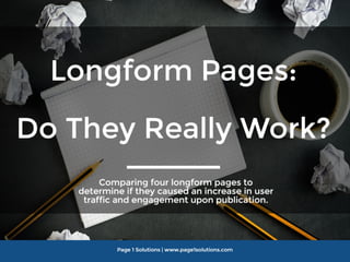 Are Longform Pages and Longform Content Really Worth It? 