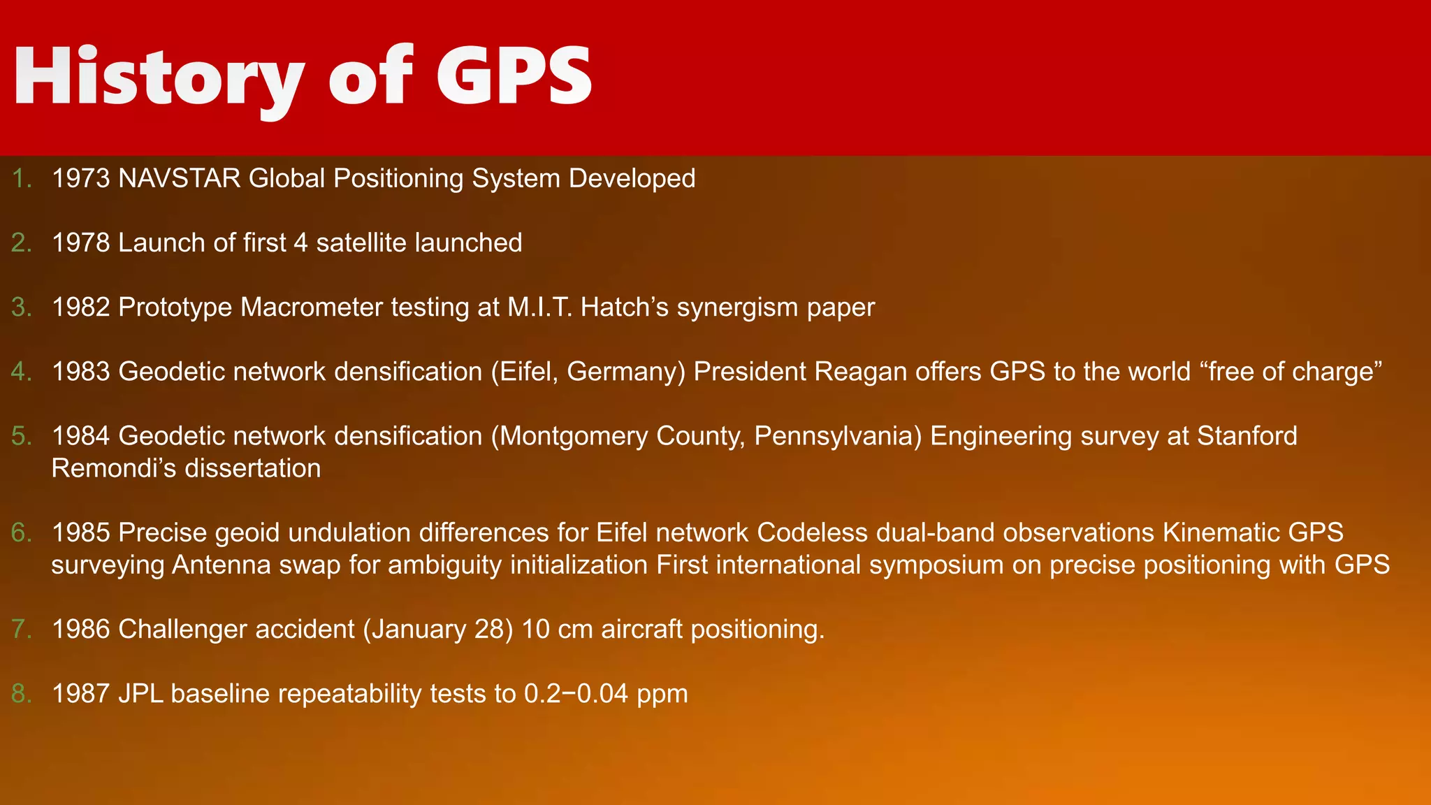 GPS HISTORY | PPTX