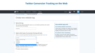 Twitter Conversion Tracking on the Web
 