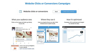 Website Clicks or Conversions Campaigns
 