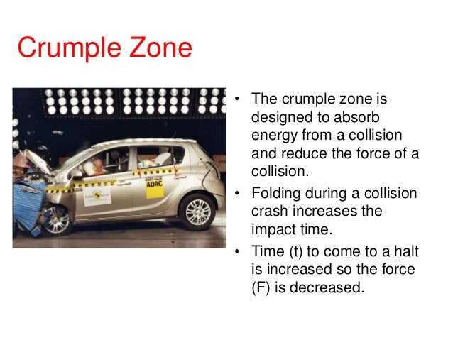 crumple zone A secondary school revision resource for ocr gateway gcse additional science about forces for transport and crumple zones, force and momentum and car safety features. crumple zone A secondary school revision resource for ocr gateway gcse additional science about forces for transport and crumple zones, force and momentum and car safety features.
