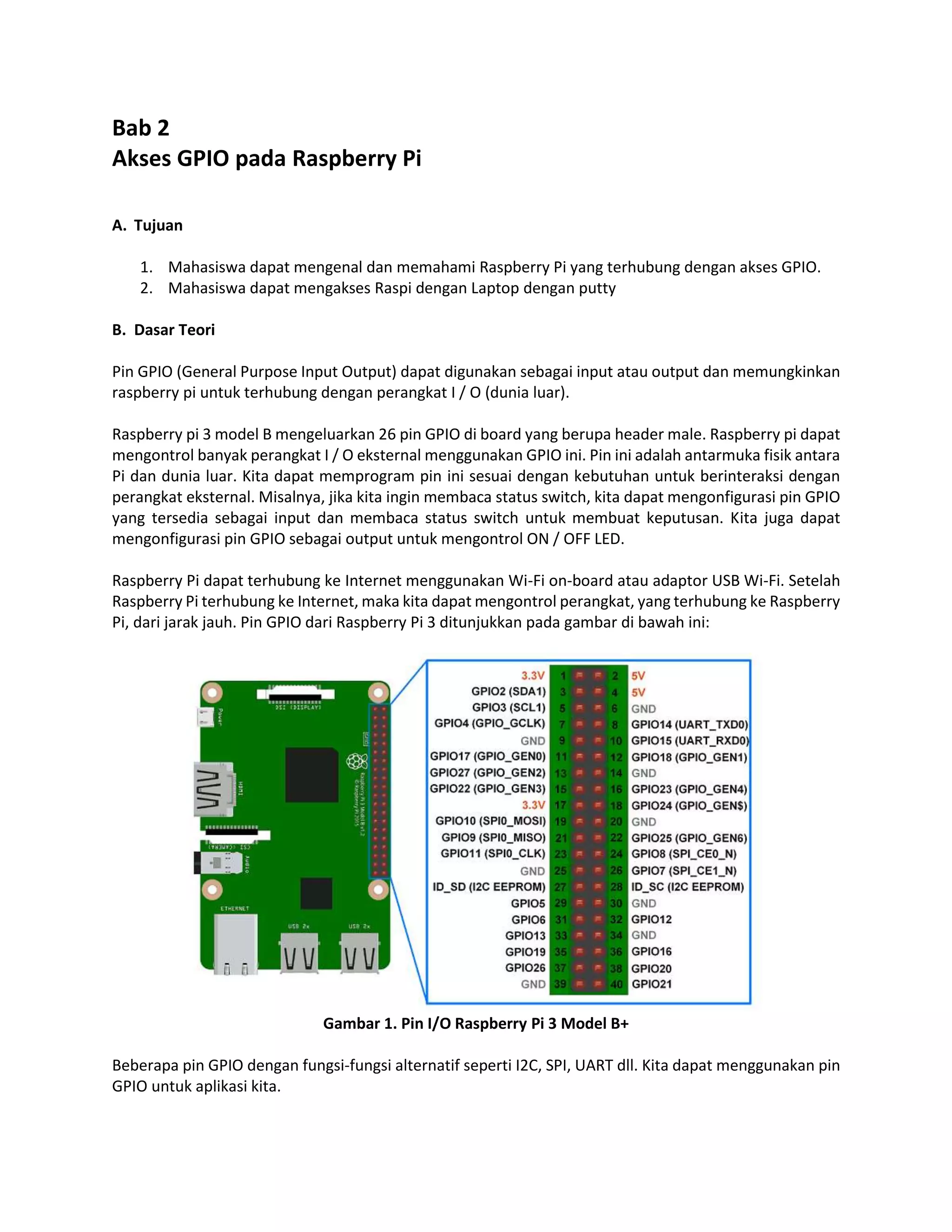 Akses GPIO pada Raspberry Pi | PDF