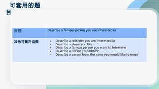 Ielts Speaking part 2 describe a famous person that you are interested ...