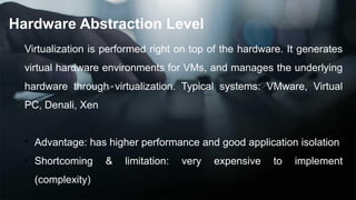 Implementation L evels of Virtualization | PPTX