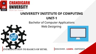 INTORDUCTION TO BASICS OF HTML IN CODING | PPTX