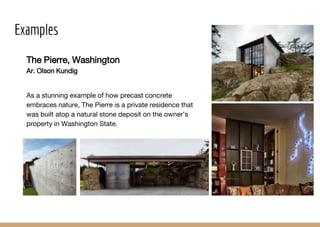 Precast Examples Precast Concrete Structure: Architectural examples | PPTX