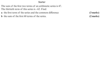 Series In Pure Math P2-Chp3-SequencesAndSeries from pure maths 2.pptx