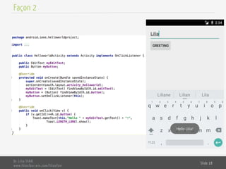 Dr. Lilia SFAXI
www.liliasfaxi.wix.com/liliasfaxi
Slide 18
Façon 2
 