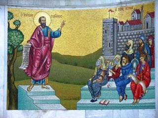 A 2ª leitura
dá o Testemunho
de Paulo. (Cl 3,1-4)
O Batismo nos
põe em comunhão
com Cristo
ressuscitado.
Disso resulta
exigências práticas,
que ele enumera
a seguir.
A Vitória da vida
se manifesta em nós
através das obras.
 