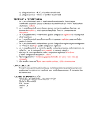 P21 compuestos organicos e inorganicos