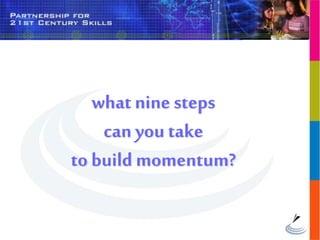 what nine steps
can you take
to build momentum?
 