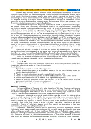 Parenting Styles and Academic Performance of Senior High School ...