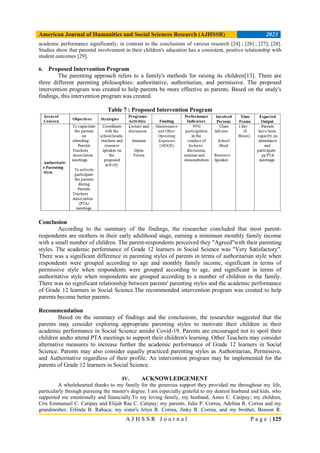 Parenting Styles and Academic Performance of Senior High School ...
