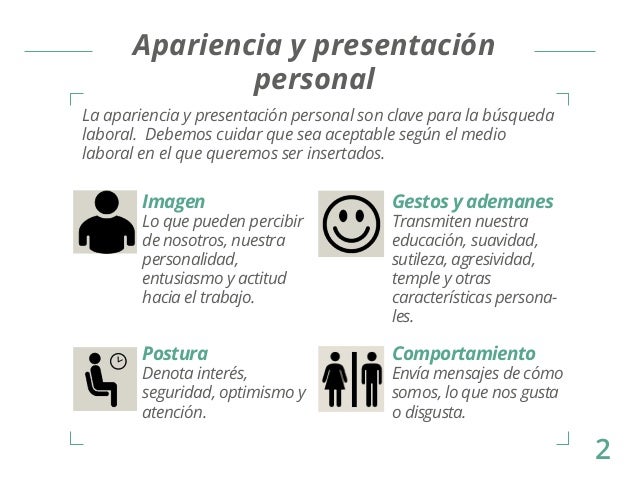 P2 apariencia y presentacion personal