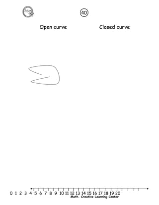 40 
Open curve Closed curve 
l l l l l l l l l l l l l l l l l l l l l 
0 1 2 3 4 5 6 7 8 9 10 11 12 13 14 15 16 17 18 19 20 
Math. Creative Learning Center 
 