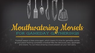 Recipes for Game Days!