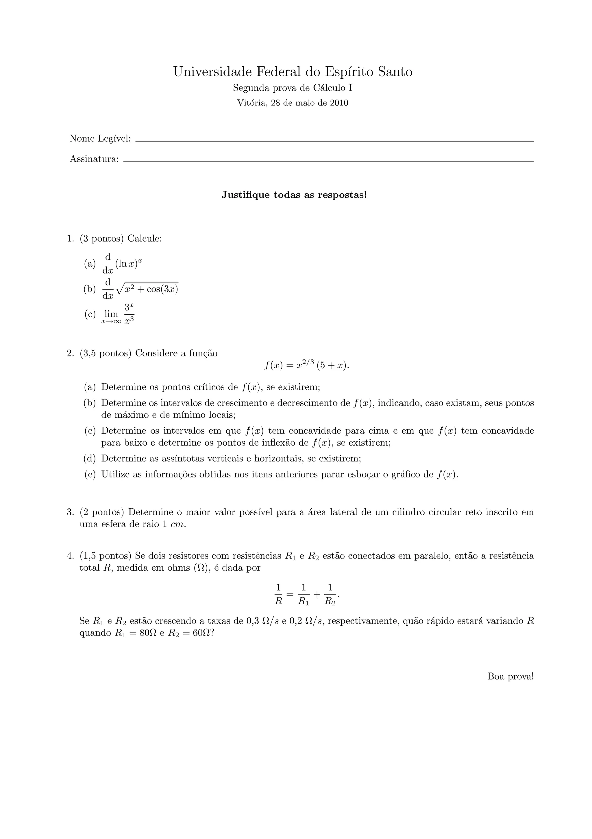 P2 Calculo I 9 PDF p2-calculo-i-9-pdf