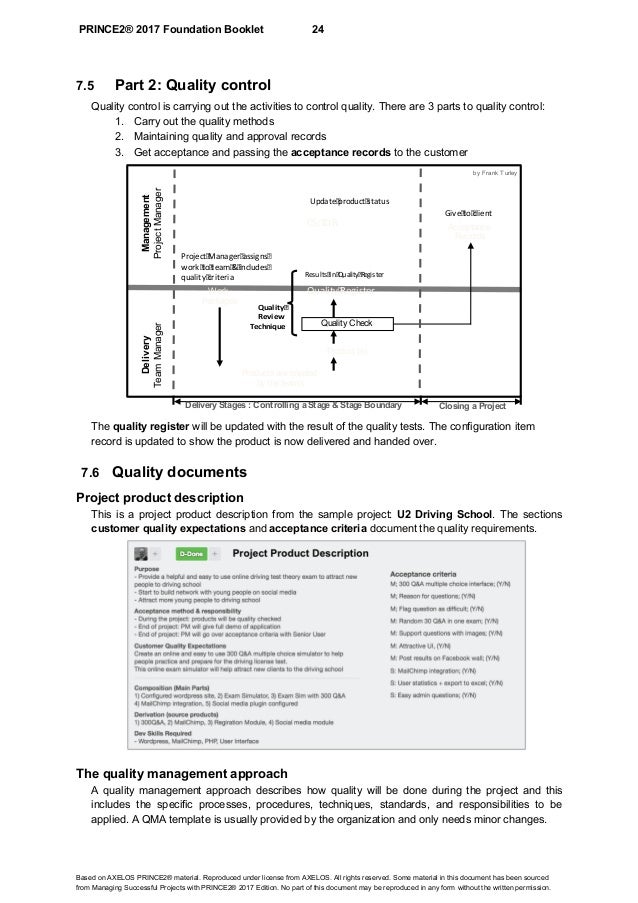 PRINCE2Foundation Übungsmaterialien