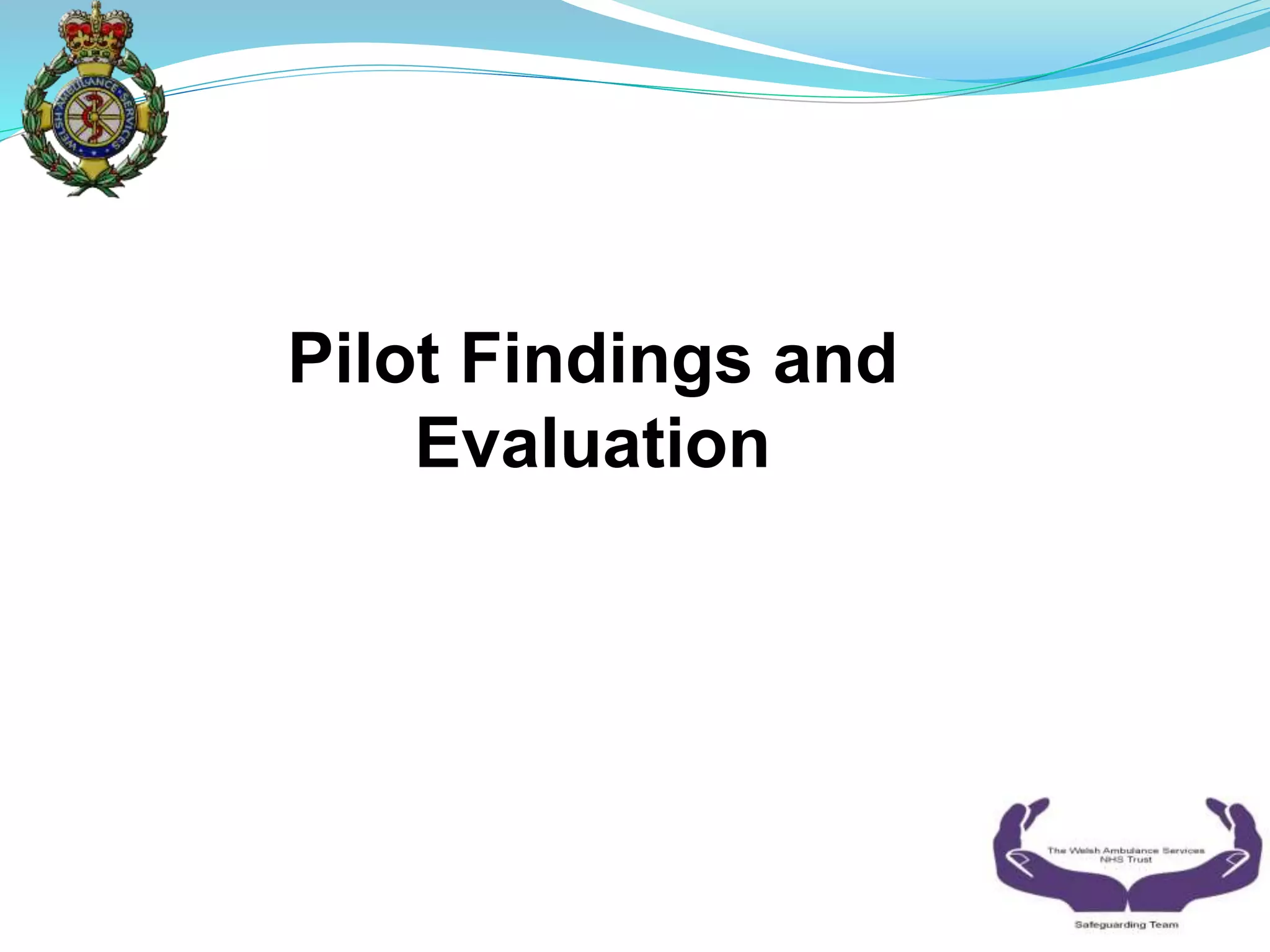 Pilot Findings and
Evaluation
 