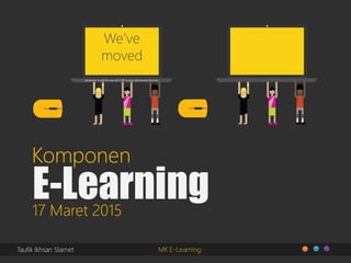Taufik Ikhsan Slamet MK E-Learning
Komponen
E-Learning17 Maret 2015
 