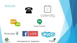www.vapartners.ca @vapartners
Execute
 