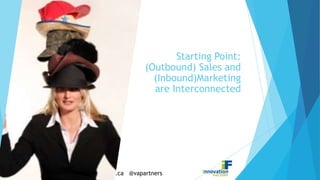 www.vapartners.ca @vapartners
Starting Point:
(Outbound) Sales and
(Inbound)Marketing
are Interconnected
 