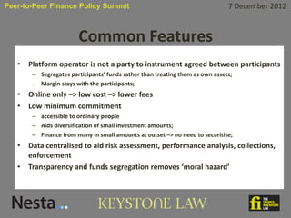 P2p Risk And Controls How P2P Finance Models Work: Risks, Controls and Regulatory Barriers | PDF