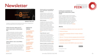 26/04/2017 Jornadas FCCN 2017 @ UTAD 10
Newsletter
 