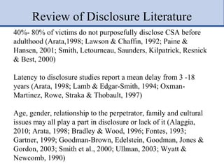 Male Child Sexual Abuse: Relational Betrayal and Healing | PPT