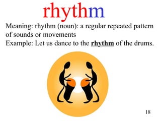 Rhythm Word With Example Spelling Words Set 1 by Mr Teo | PPT