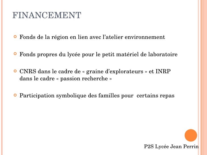 P2 S Lycee Jean Perrin