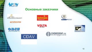 Основные заказчики
13
 