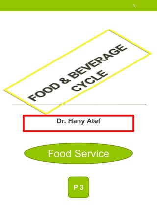 Dr. Hany Atef
1
P 3
Food Service
 