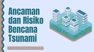 Ancaman
dan Risiko
Bencana
Tsunami
Dr. Drs. Kusworo, M.Si/ Nadya Anggara Putri, S.E.,M.M
 