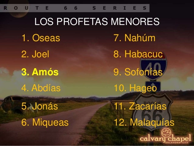 P30 Estudio Panoramico De La Biblia Amos
