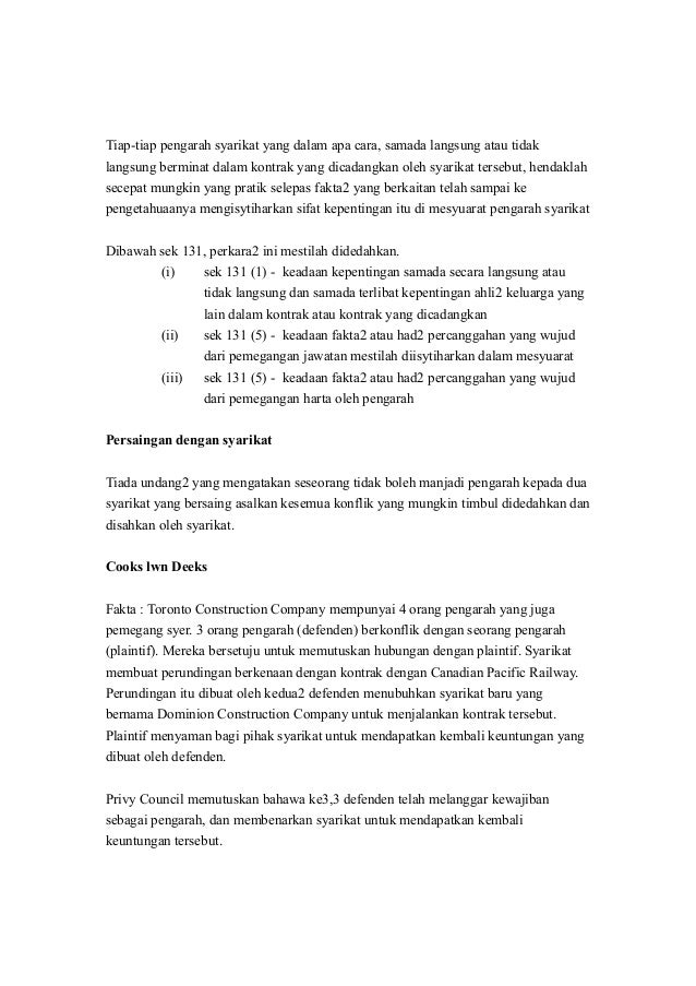 Contoh Surat Lembaga Pengarah Syarikat
