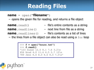 P3 2018 python_regexes | PPT