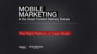 Digiday Mobile with Wall Street Journal 