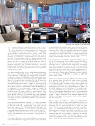 ADVENTURES IN LUXURY

Extreme Wow Suite at the W Hollywood

L

ast month, my good friend Alan Greenberg invited me to an
e...