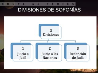 DIVISIONES DE SOFONÍAS
 