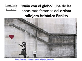 Lenguaje artístico
Tiene como
principal objetivo
producir diferentes
sentimientos y
sensaciones en el
receptor.
El guitarrista ciego. Pablo Picassopágina 20
 