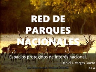 RED DE
PARQUES
NACIONALES
Espacios protegidos de interés nacional.
Daniel J. Vargas Quero
4º A
 