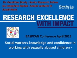 BASPCAN Conference April 2015
 