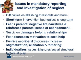 Structural Neglect Mandatory Reporting and Neglect: Impacts and Issues | PPTX