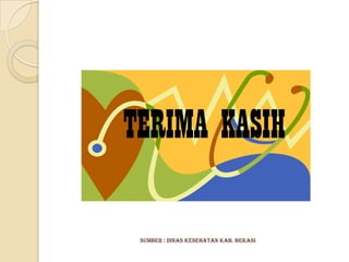 TERIMA KASIH

 Sumber : Dinas Kesehatan Kab. Bekasi
 