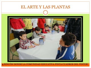 EL ARTE Y LAS PLANTAS

4 RINCÓN DONDE LA COMUNIDAD EDUCATIVA PINTA CUADROS DEL PINTOR

 