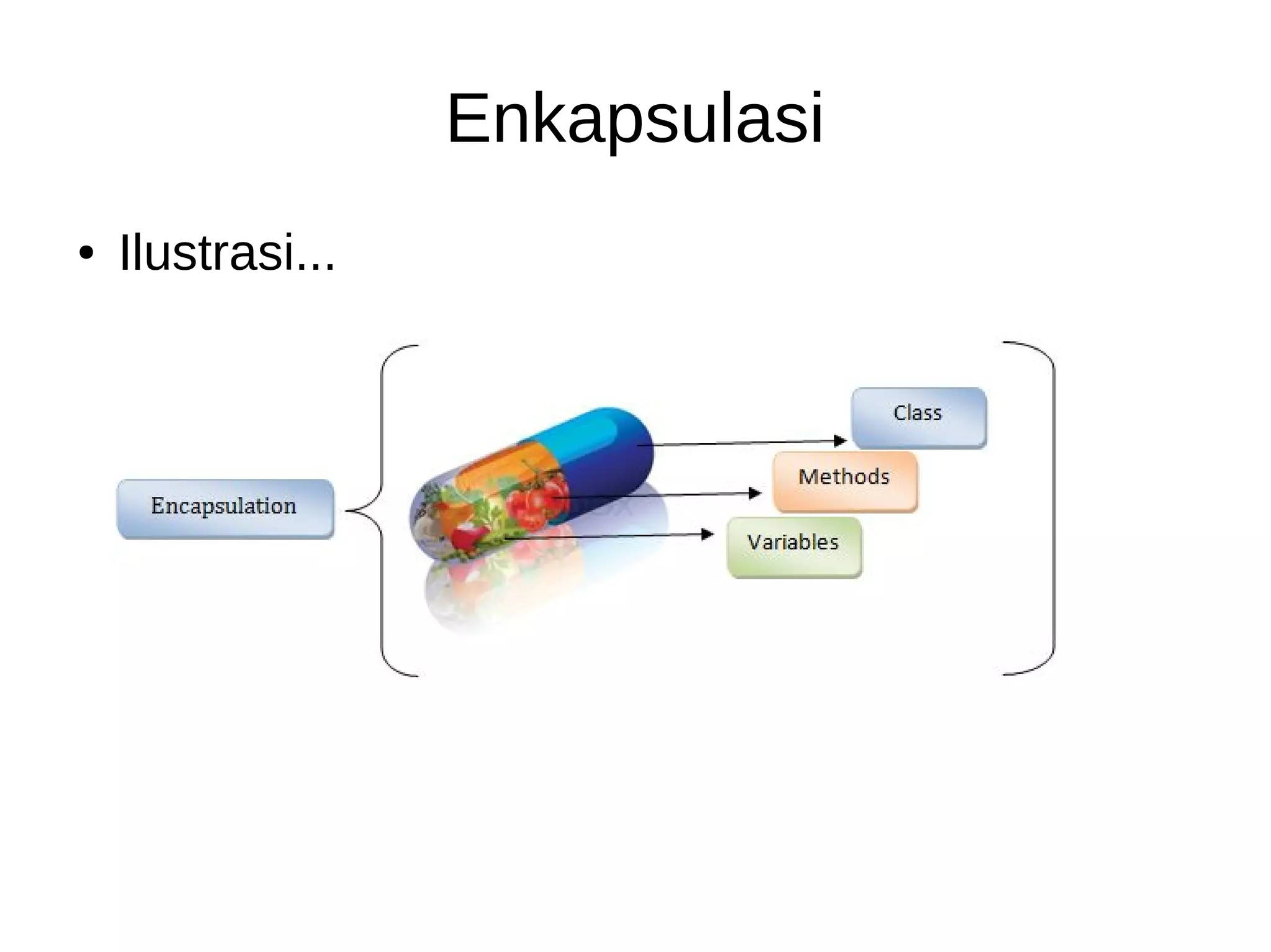 Enkapsulasi
● Ilustrasi...
 