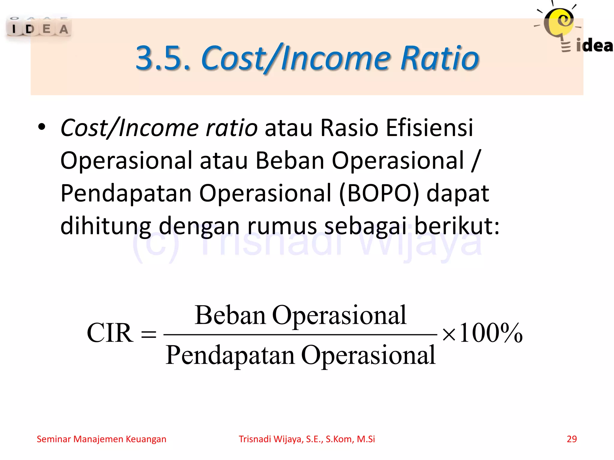 Analisis Rasio Keuangan Bank | PDF